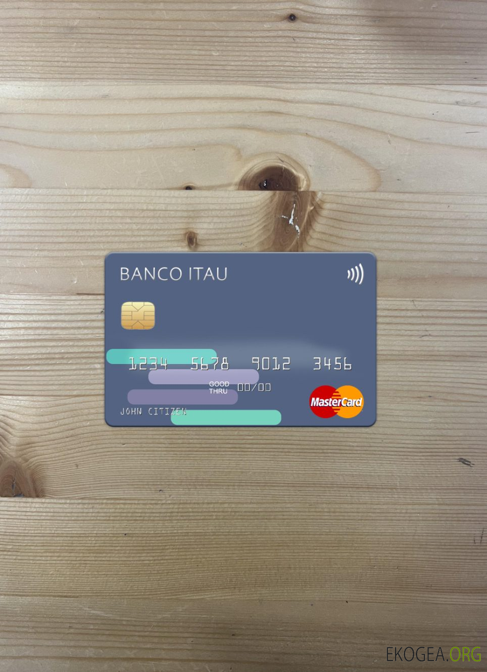 Argentine Banco Itaú mastercard photolook recto